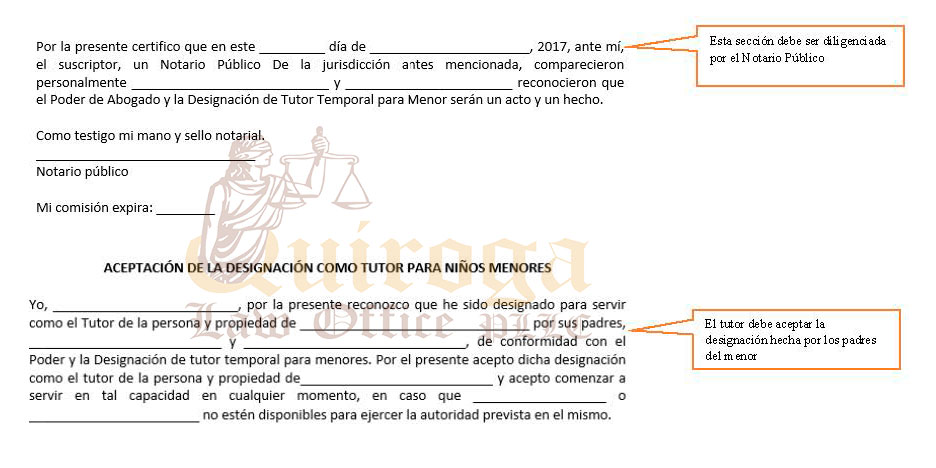 Ejemplo de Carta para Poder de Custodia (Guía completa paso a paso)