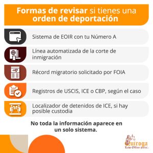 Formas de revisar si tienes una orden de deportación