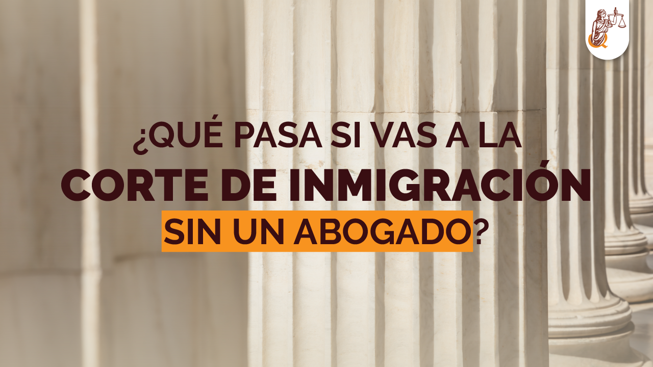 corte de inmigración sin un abogado