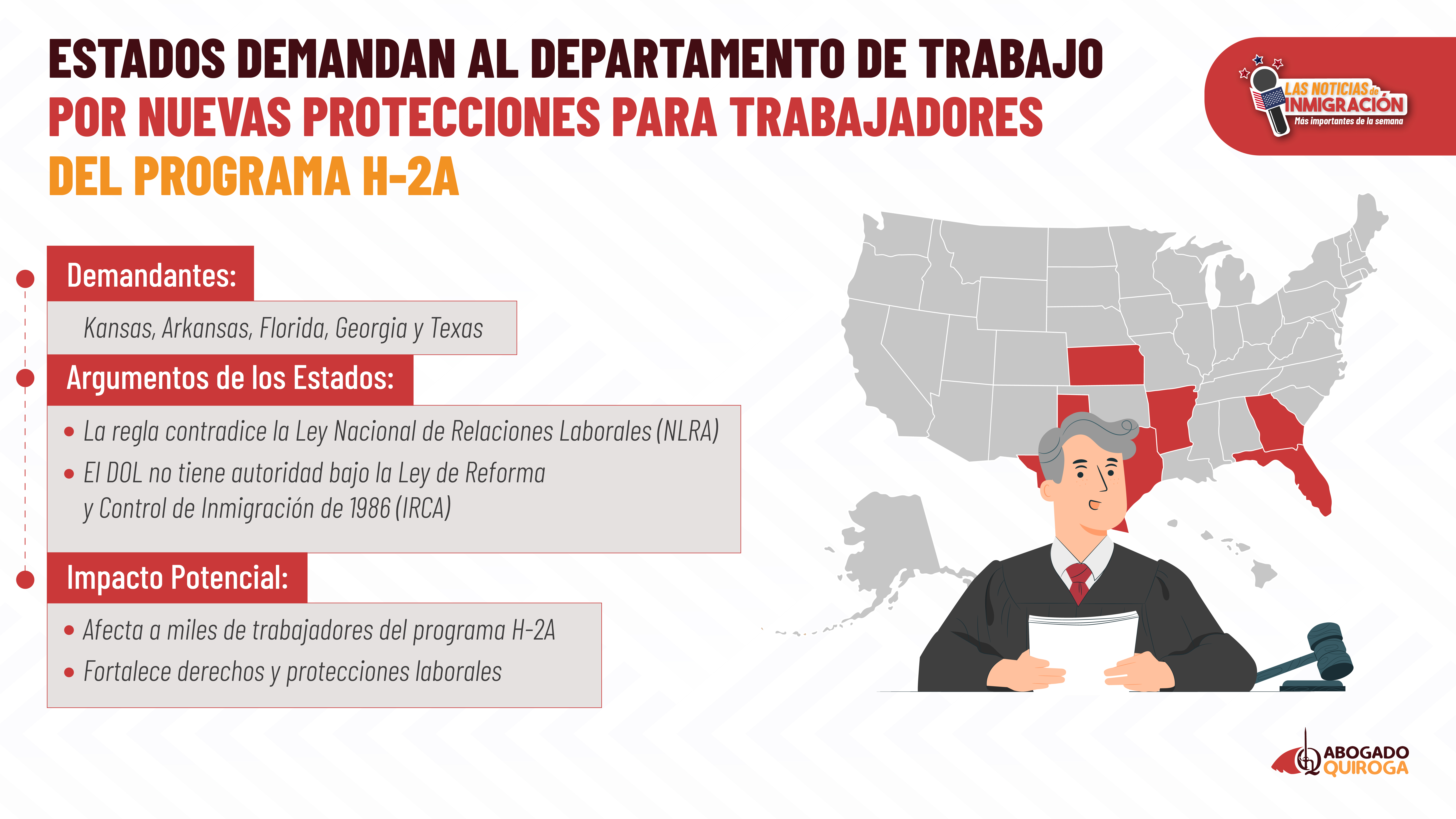 Estados demandan al Departamento de Trabajo por nuevas protecciones para trabajadores del programa H-2A