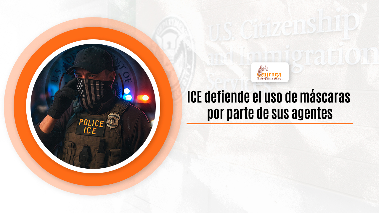 ICE defiende el uso de máscaras por parte de sus agentes