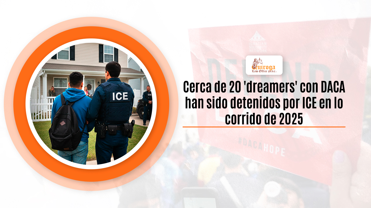 Cerca de 20 'dreamers' con DACA han sido detenidos por ICE en lo corrido de 2025