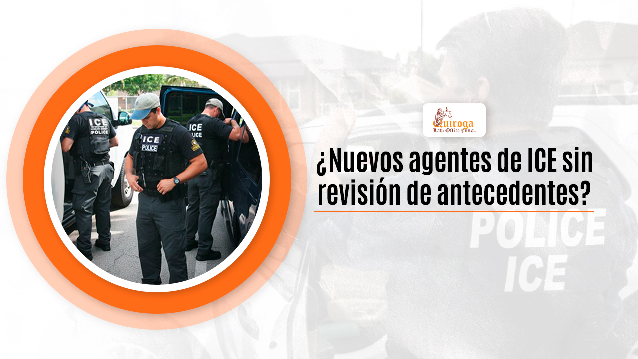 Nuevos agentes de ICE sin revisión de antecedentes