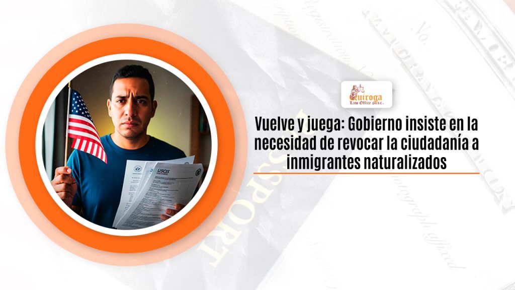 Vuelve y juega. Gobierno insiste en la necesidad de revocar la ciudadanía a inmigrantes naturalizados