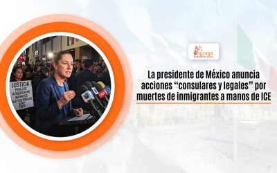 La presidente de México anuncia acciones “consulares y legales” por muertes de inmigrantes a manos de ICE