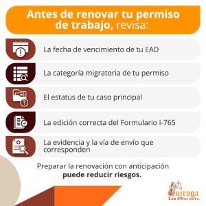 Antes de renovar tu permiso de trbajao, revisa