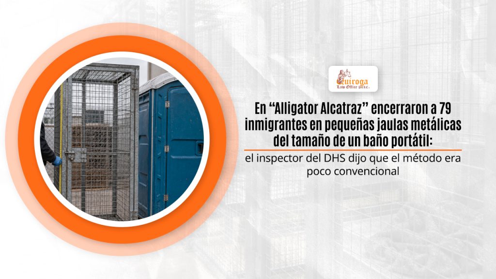 En “Alligator Alcatraz” encerraron a 79 inmigrantes en pequeñas jaulas metálicas del tamaño de un baño portátil: el inspector del DHS dijo que el método era poco convencional