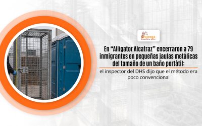 En “Alligator Alcatraz” encerraron a 79 inmigrantes en pequeñas jaulas metálicas del tamaño de un baño portátil: el inspector del DHS dijo que el método era poco convencional